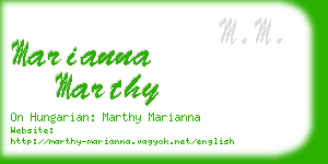 marianna marthy business card